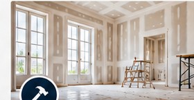 Illustrative home remodeling scene